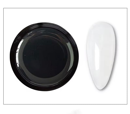 Builder Gel Clear Glittery Nails-03