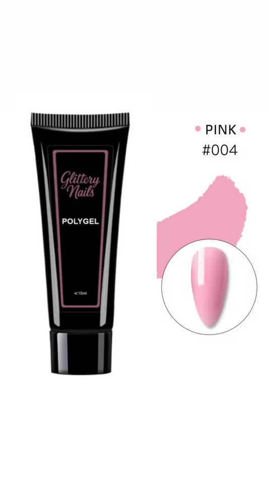 Polygel Glittery Nails-004